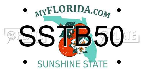SSTB50 Florida License Plate
