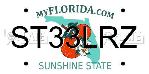 ST33LRZ Florida License Plate