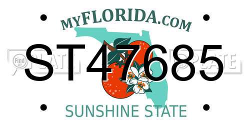 ST47685 Florida License Plate
