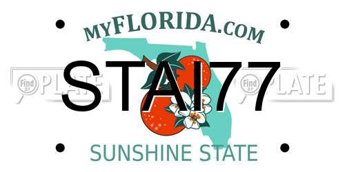 STAI77 Florida License Plate