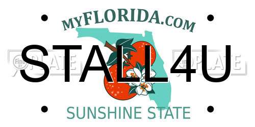 STALL4U Florida License Plate