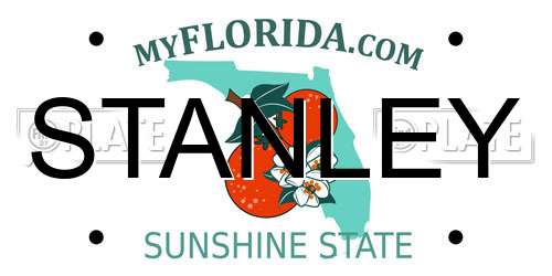 STANLEY Florida License Plate