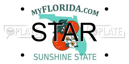STAR Florida License Plate