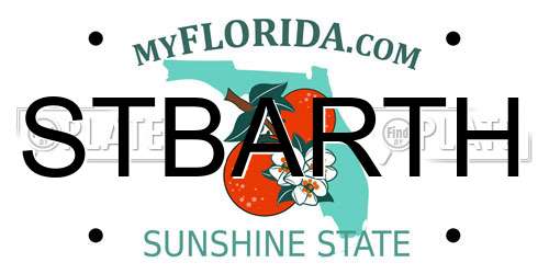 STBARTH Florida License Plate