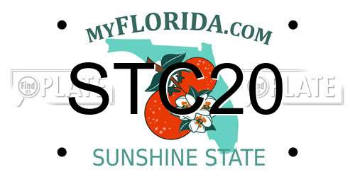 STC20 Florida License Plate