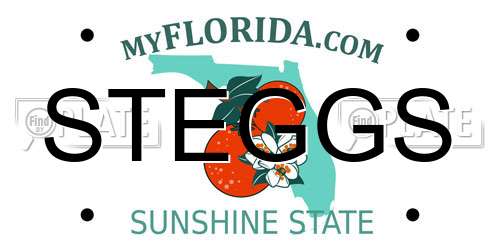 STEGGS Florida License Plate