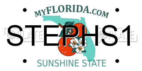 STEPHS1 Florida License Plate