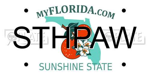 STHPAW Florida License Plate