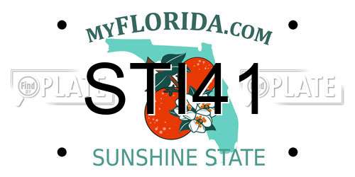 STI41 Florida License Plate