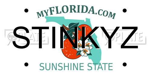 STINKYZ Florida License Plate