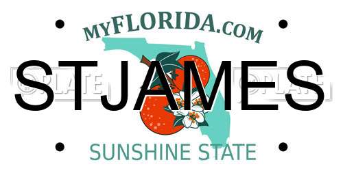 STJAMES Florida License Plate