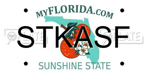 STKASF Florida License Plate