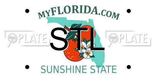 STL Florida License Plate