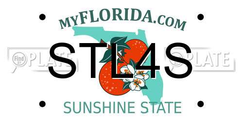 STL4S Florida License Plate