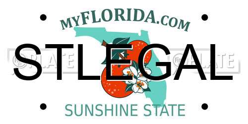 STLEGAL Florida License Plate