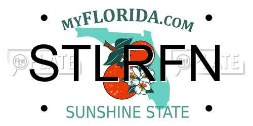 STLRFN Florida License Plate