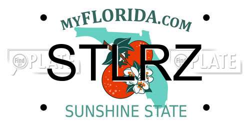 STLRZ Florida License Plate