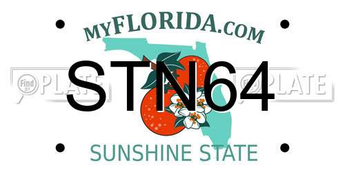 STN64 Florida License Plate