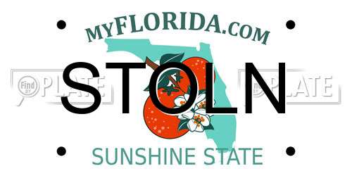 STOLN Florida License Plate