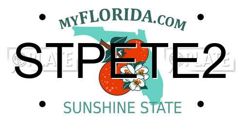 STPETE2 Florida License Plate