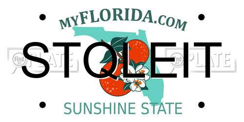 STQLEIT Florida License Plate