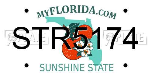 STR5174 Florida License Plate