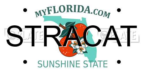 STRACAT Florida License Plate