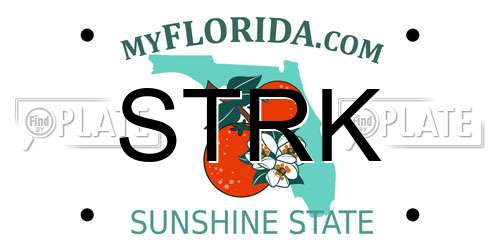 STRK Florida License Plate