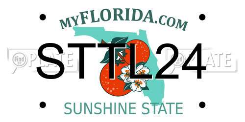STTL24 Florida License Plate