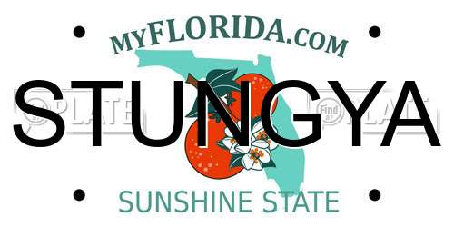 STUNGYA Florida License Plate