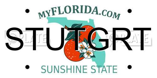 STUTGRT Florida License Plate