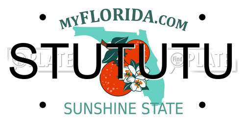 STUTUTU Florida License Plate