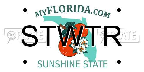 STWTR Florida License Plate