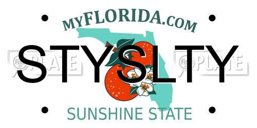 STYSLTY Florida License Plate