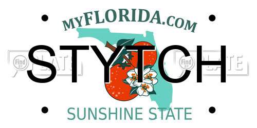STYTCH Florida License Plate