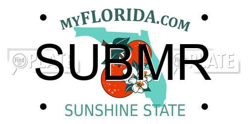 SUBMR Florida License Plate