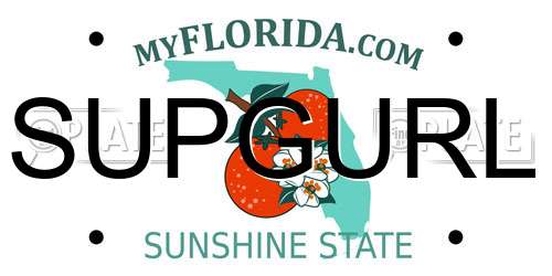 SUPGURL Florida License Plate