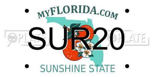 SUR20 Florida License Plate