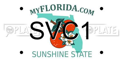 SVC1 Florida License Plate