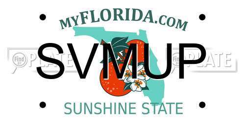 SVMUP Florida License Plate