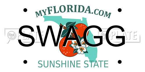 SWAGG Florida License Plate