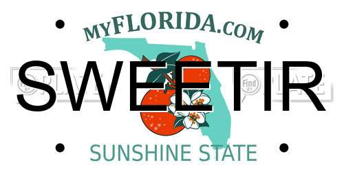 SWEETIR Florida License Plate