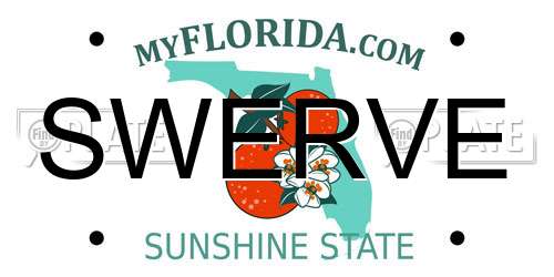SWERVE Florida License Plate