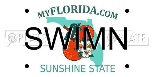 SWIMN Florida License Plate