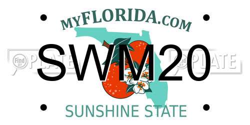 SWM20 Florida License Plate