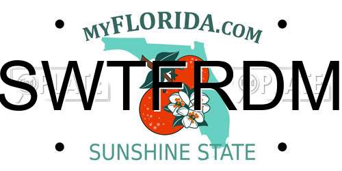 SWTFRDM Florida License Plate
