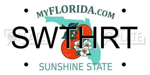 SWTHRT Florida License Plate