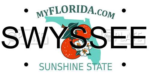 SWYSSEE Florida License Plate