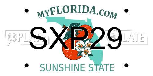 SXP29 Florida License Plate