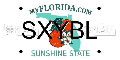 SXYBL Florida License Plate